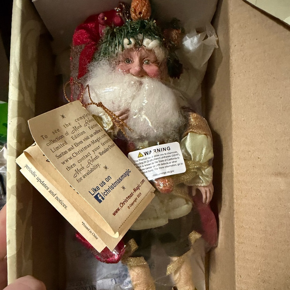 Mark Roberts Santa with Red and Gold Outfit